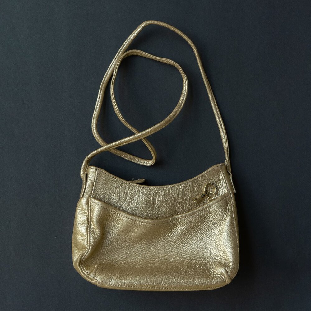 Fossil Gold Leather Purse